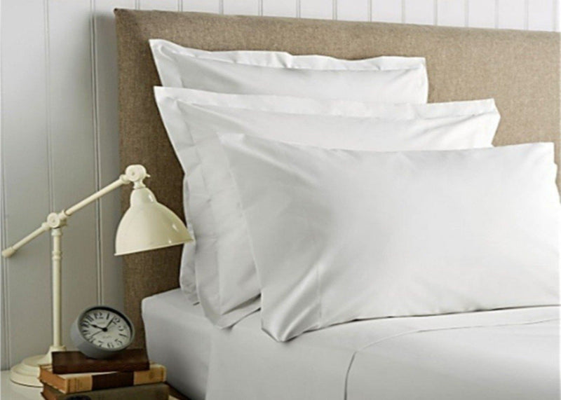 Christy 400 TC Sateen Plain Dyed Sheets in White
