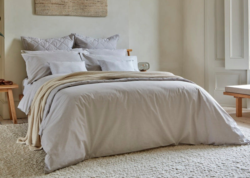Christy Stornoway Chambray Duvet Cover Sets in Stone