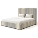 Corvin Custom Made Bed - The Pure Edit Capri Stripe