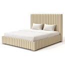 Corvin Custom Made Bed - The Pure Edit Capri Stripe
