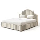 Versailles Custom Made Bed - The Pure Edit Capri Stripe