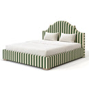 Versailles Custom Made Bed - The Pure Edit Capri Stripe