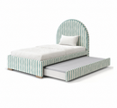 Cozy Cove Custom Made Trundle Storage Bed - The Pure Edit Tassa Stripe