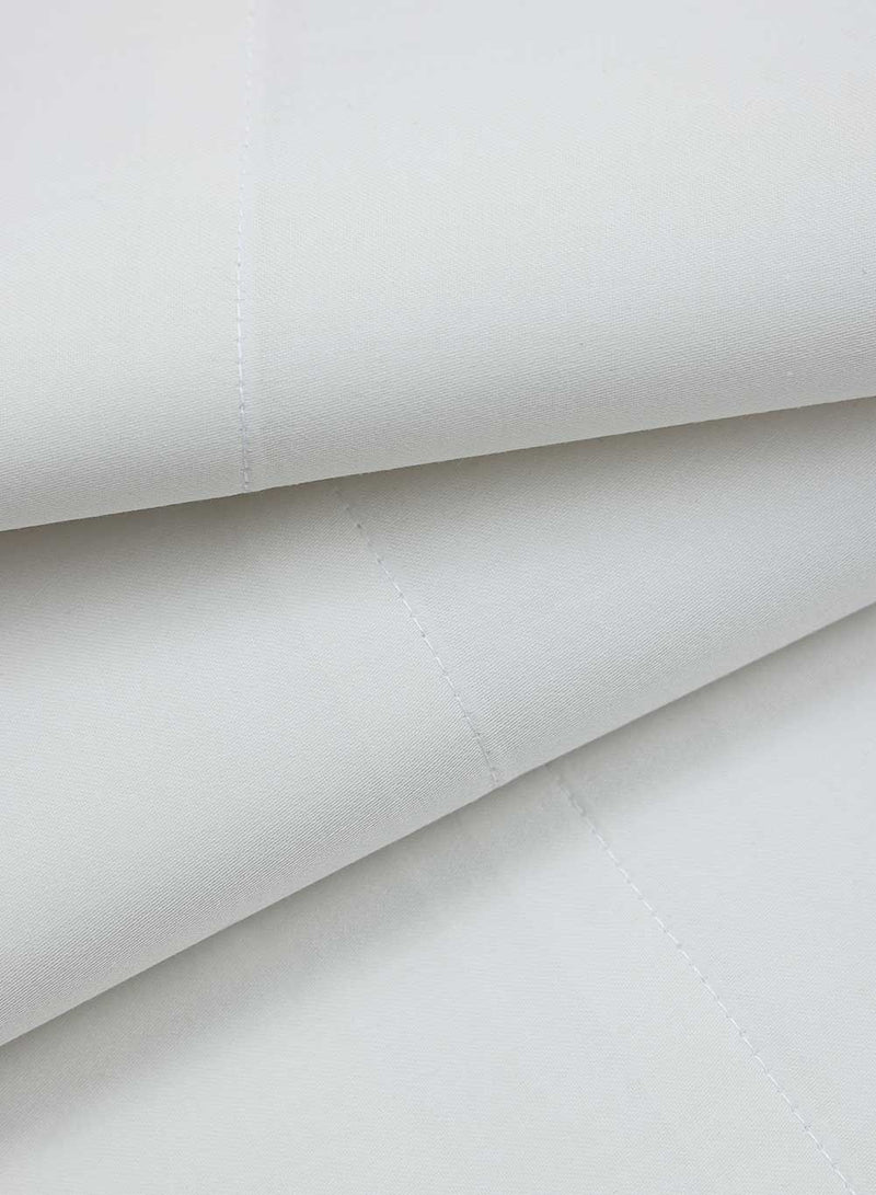 MUIR 300TC Cotton Fitted Sheet - Ivory