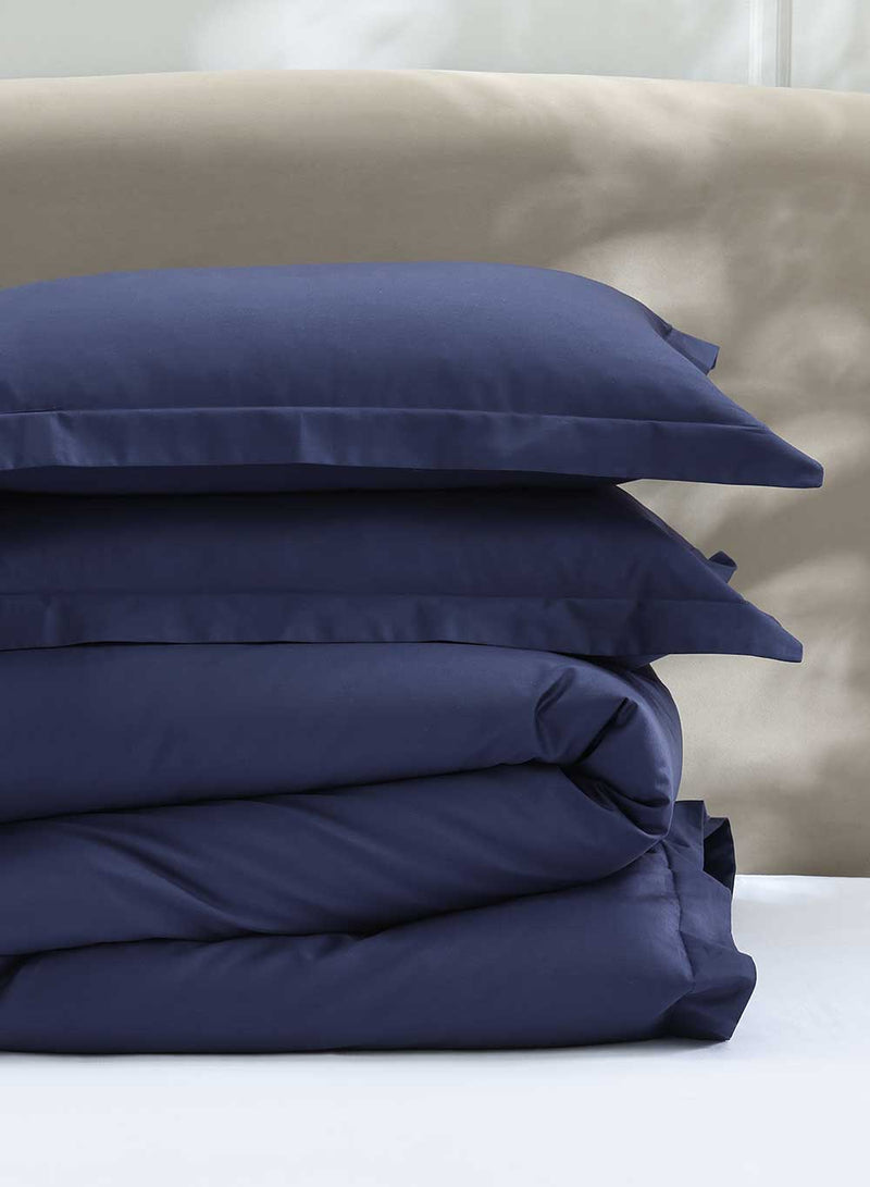 MUIR 300TC Cotton Fitted Sheet - Navy