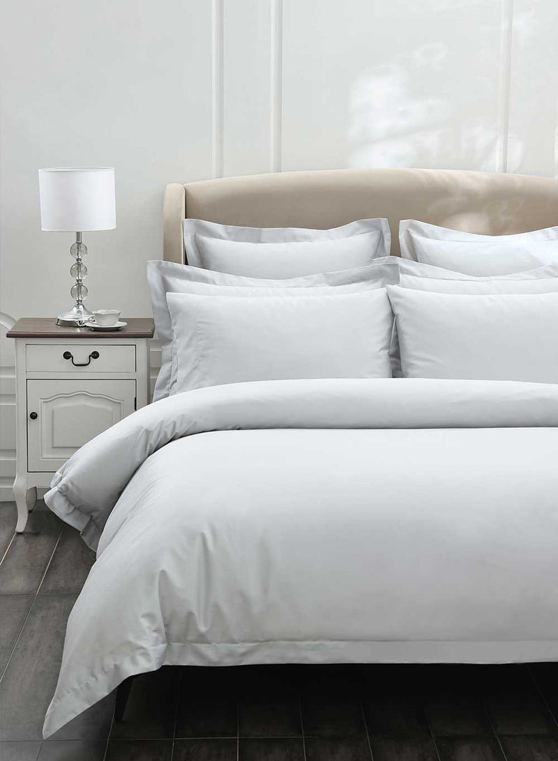 MUIR 300TC Cotton Pillowcase PC Pair - Silver