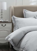 MUIR 300TC Cotton Pillowcase PC Pair - Silver