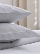 MUIR 300TC Cotton Pillowcase PC Pair - Silver