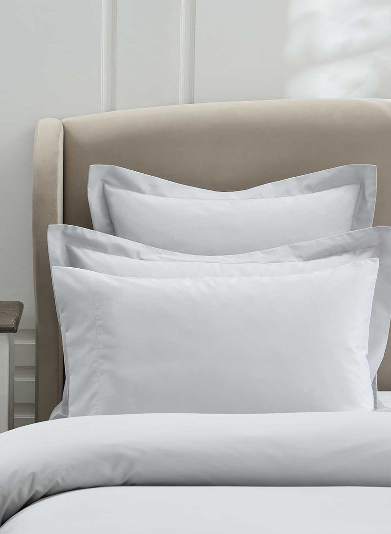 MUIR 300TC Cotton Pillowcase PC Pair - Silver