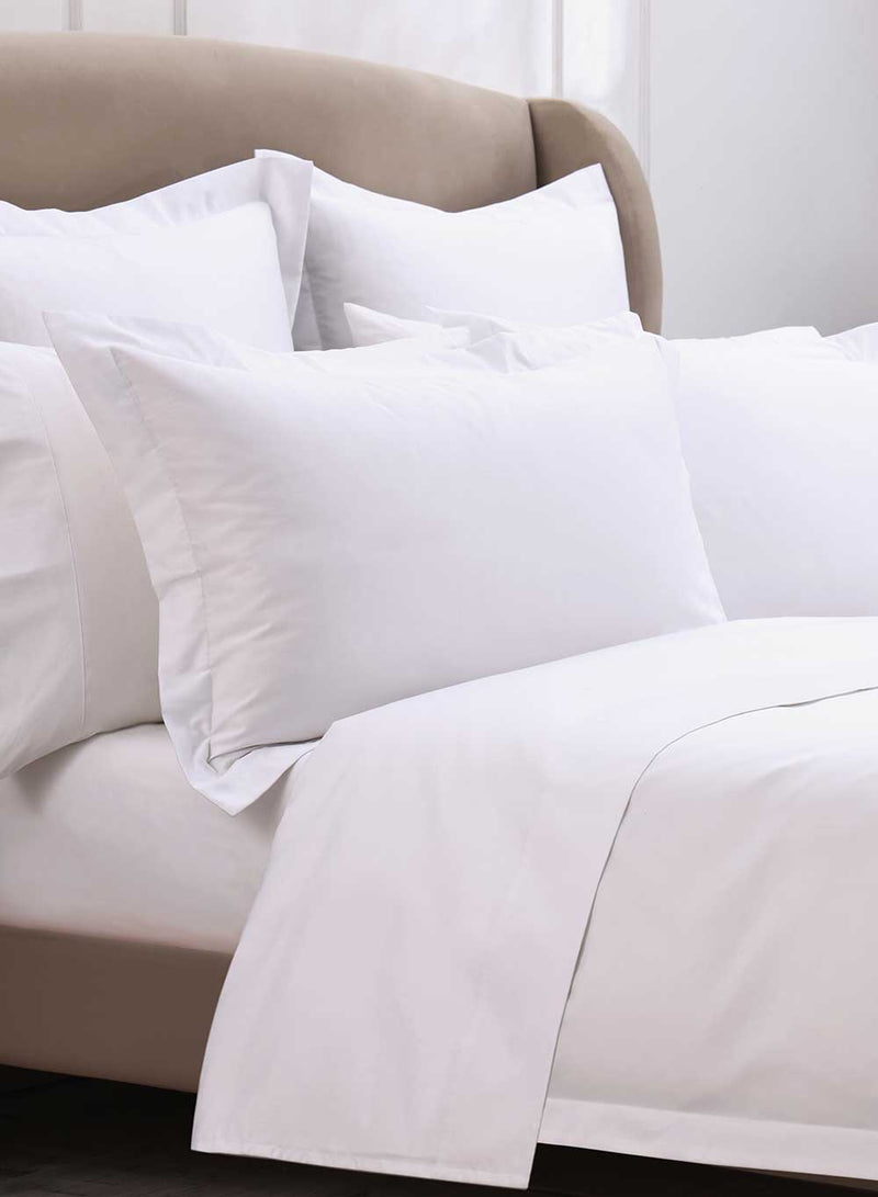 MUIR 300TC Cotton White Flat Sheet