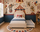 Cozy Cove Custom Made Trundle Storage Bed - The Pure Edit Tassa Stripe