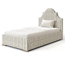 Whispering Willow Custom Made Trundle Storage Bed - The Pure Edit Tassa Stripe