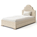 Whispering Willow Custom Made Trundle Storage Bed - The Pure Edit Tassa Stripe