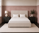 Corvin Custom Made Bed - The Pure Edit Telia Stripe