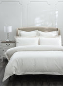 MUIR Luxury Hotel Quality 500TC Egyptian Cotton Duvet Cover Set - Ivory