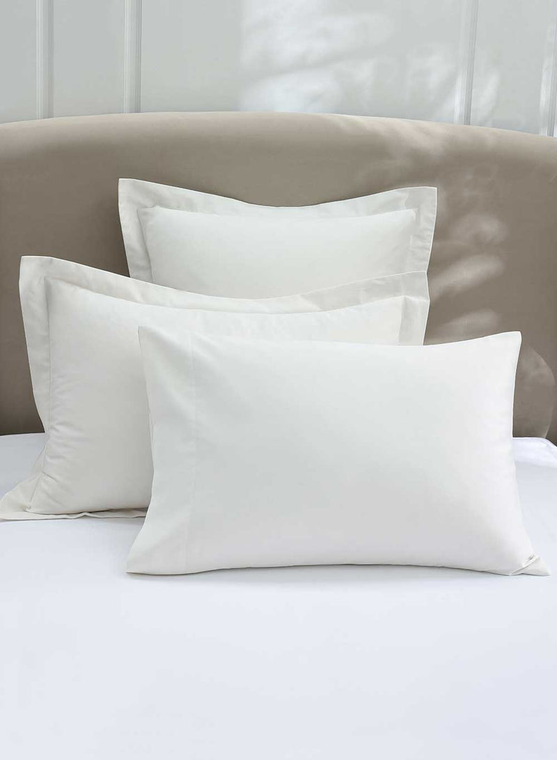 MUIR Luxury Hotel Quality 500TC Egyptian Cotton Oxford PC Pair - Ivory