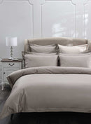 MUIR Luxury Hotel Quality 500TC Egyptian Cotton Duvet Cover Set - Taupe