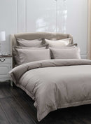 MUIR Luxury Hotel Quality 500TC Egyptian Cotton Duvet Cover Set - Taupe