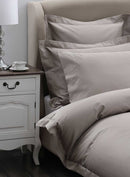 MUIR Luxury Hotel Quality 500TC Egyptian Cotton Duvet Cover Set - Taupe