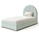 Cozy Cove Custom Made Trundle Storage Bed - The Pure Edit Tassa Stripe