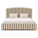 Custom Made Belsay Bed - The Pure Edit Capri Stripe