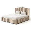 Custom Made Belsay Bed - The Pure Edit Capri Stripe