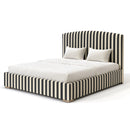 Custom Made Belsay Bed - The Pure Edit Capri Stripe