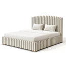 Custom Made Belsay Bed - The Pure Edit Capri Stripe