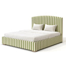 Custom Made Belsay Bed - The Pure Edit Capri Stripe