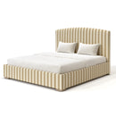 Custom Made Belsay Bed - The Pure Edit Capri Stripe