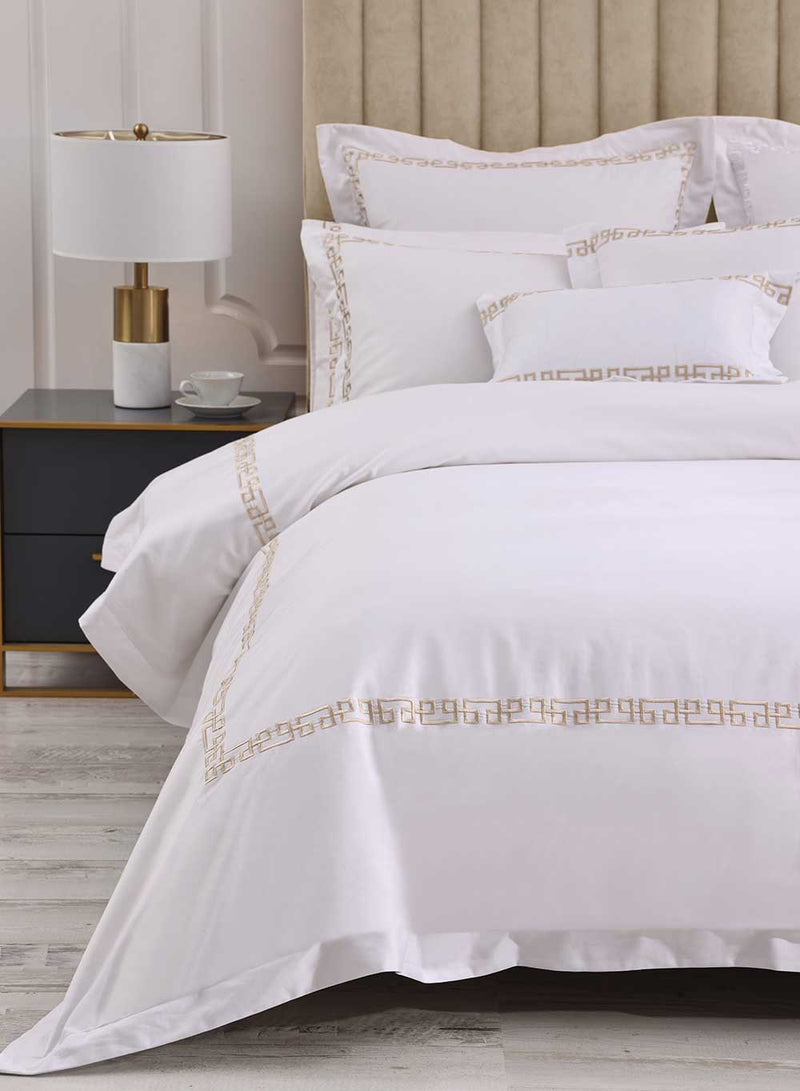 Ares Luxury Hotel Quality 500TC Duvet Cover Set - Champagne