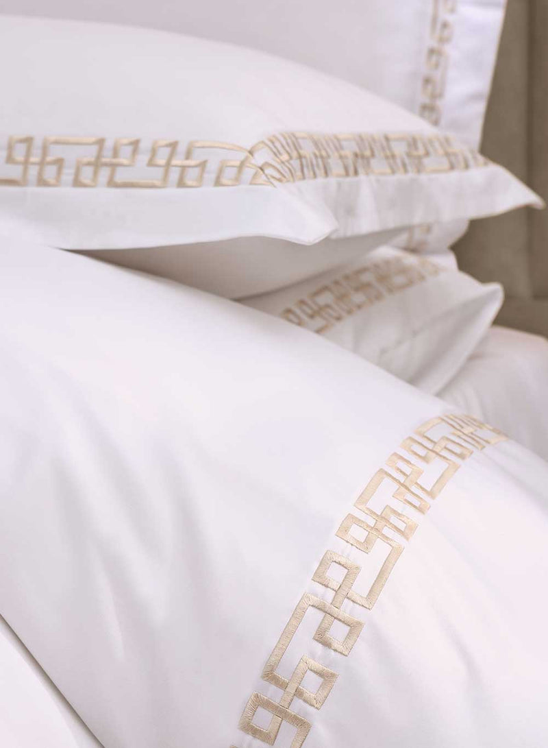 Ares Luxury Hotel Quality 500TC Duvet Cover Set - Champagne