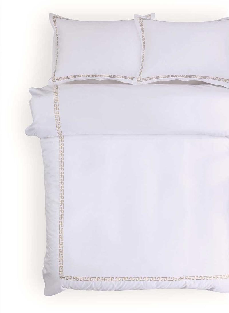 Ares Luxury Hotel Quality 500TC Duvet Cover Set - Champagne