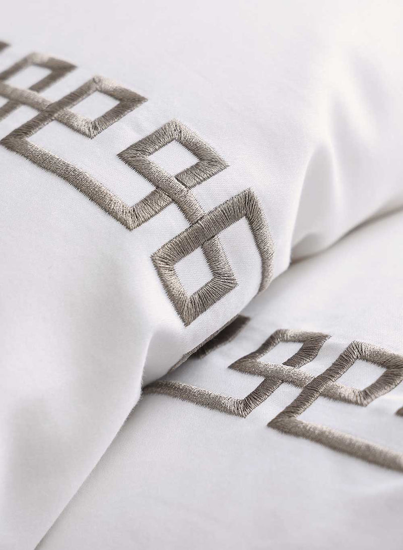 Ares Luxury Hotel Quality 500TC Duvet Cover Set - Mercury