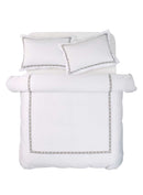 Ares Luxury Hotel Quality 500TC Duvet Cover Set - Mercury