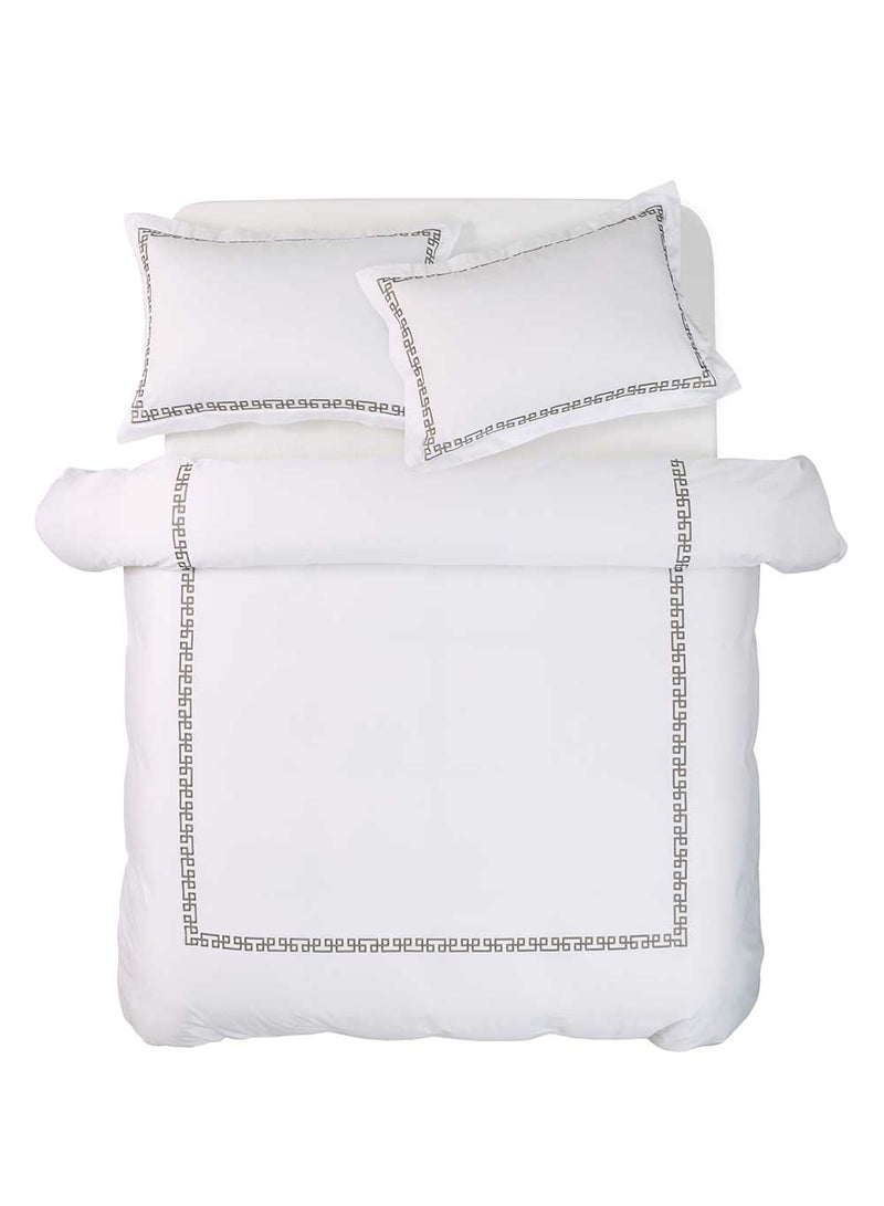 Ares Luxury Hotel Quality 500TC Duvet Cover Set - Mercury