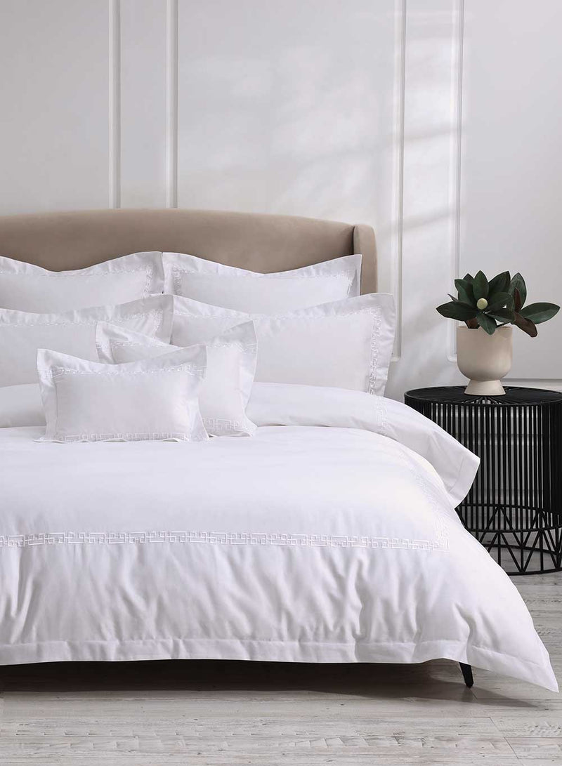 Ares Luxury Hotel Quality 500TC Duvet Cover Set - White