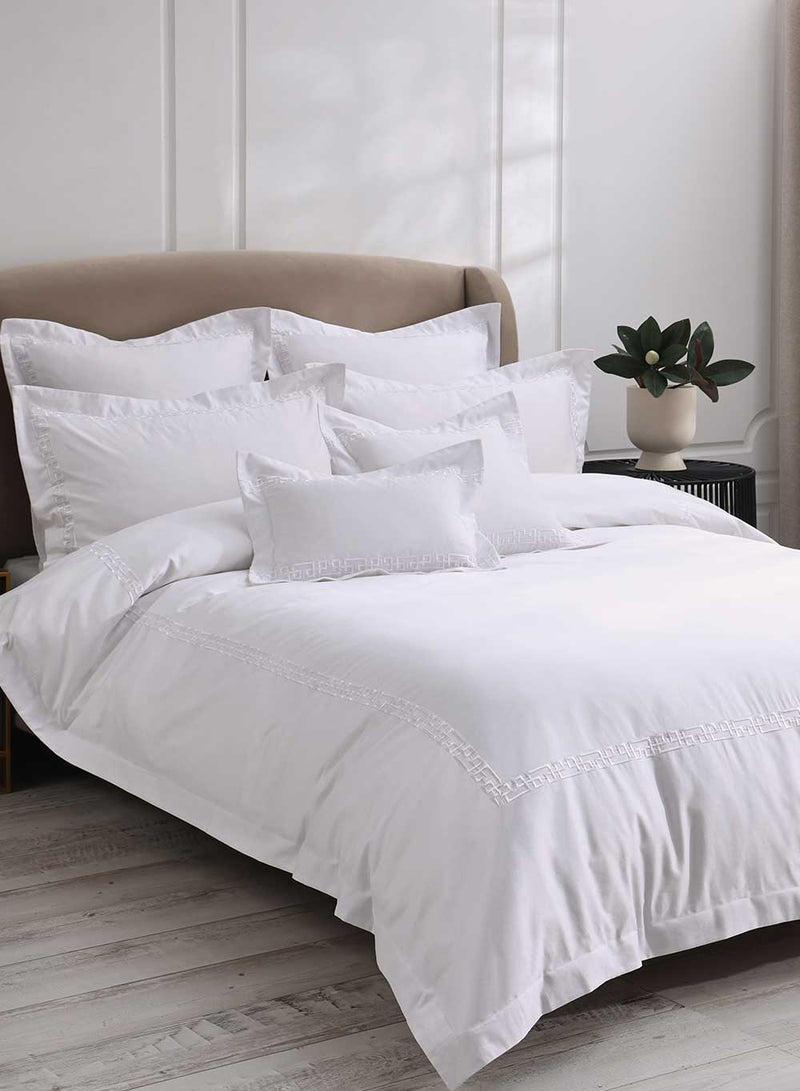Ares Luxury Hotel Quality 500TC Duvet Cover Set - White
