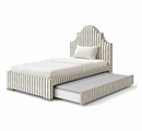Whispering Willow Custom Made Trundle Storage Bed - The Pure Edit Tassa Stripe