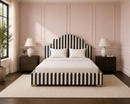 Versailles Custom Made Bed - The Pure Edit Capri Stripe