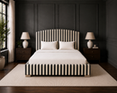Custom Made Belsay Bed - The Pure Edit Capri Stripe