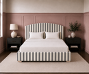 Custom Made Belsay Bed - The Pure Edit Capri Stripe