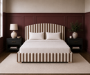 Custom Made Belsay Bed - The Pure Edit Capri Stripe