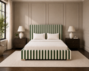 Corvin Custom Made Bed - The Pure Edit Capri Stripe