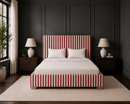 Corvin Custom Made Bed - The Pure Edit Capri Stripe