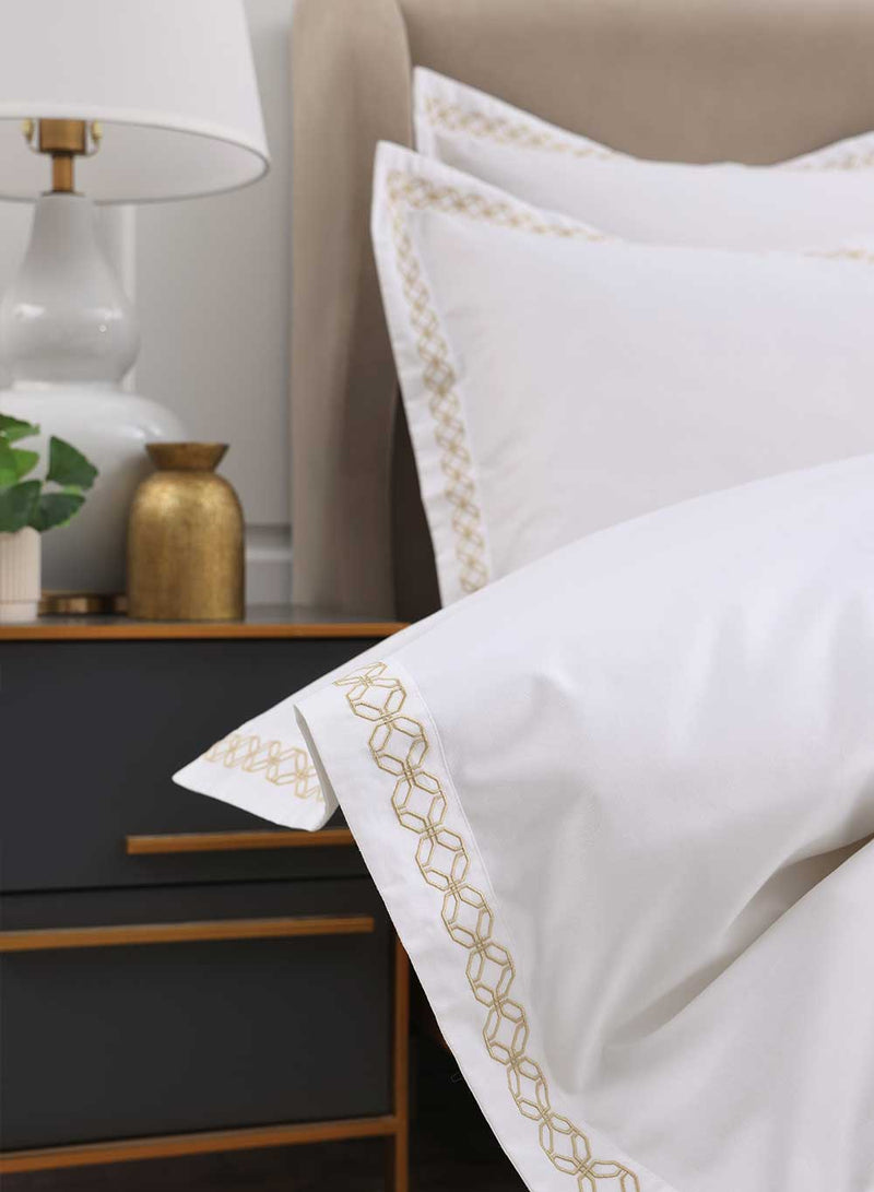 Cavendish Oxford Pillowcase Pair - Gold