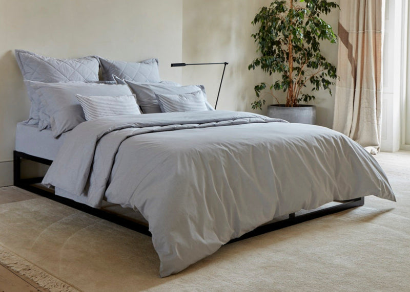 Christy Stornoway Chambray Duvet Cover Sets in Silver