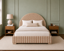 Custom Made Corby Bed - The Pure Edit Telia Stripe