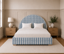 Custom Made Corby Bed - The Pure Edit Telia Stripe