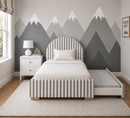 Cozy Cove Custom Made Trundle Storage Bed - The Pure Edit Tassa Stripe